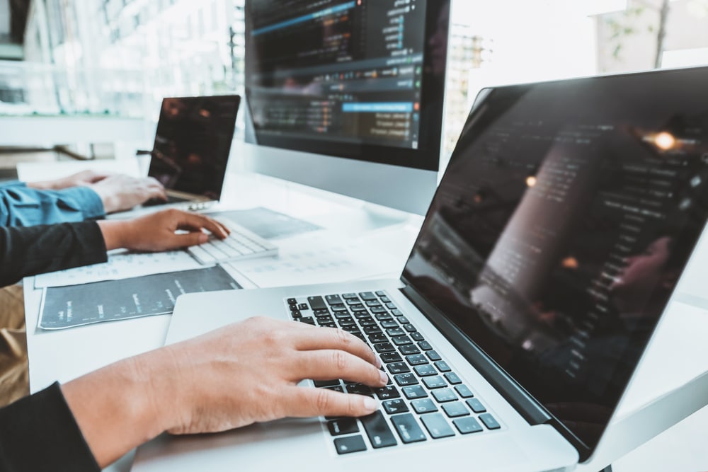 Developing,Programmer,Team,Development,Website,Design,And,Coding,Technologies,Working